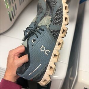 On Running Blue and Black Sneakers